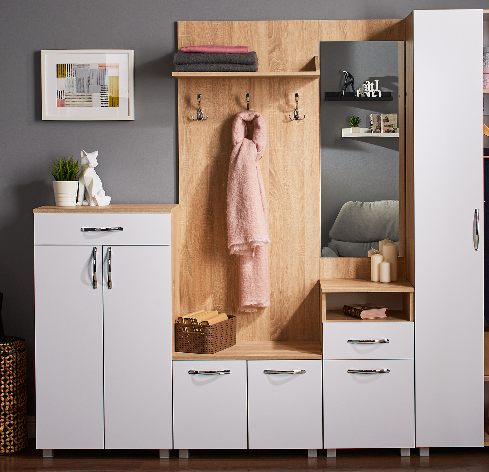 BRUNO coat rack 0.65 m — Bardolino