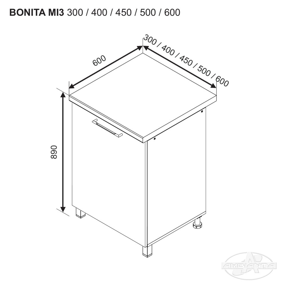 Base module BONITA MI3 300 — White