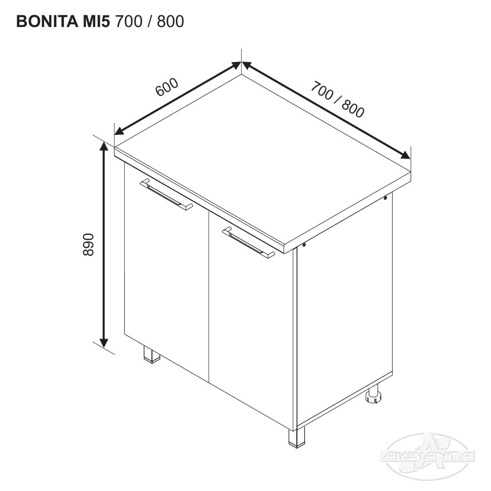 Base module BONITA MI 5 700 — White