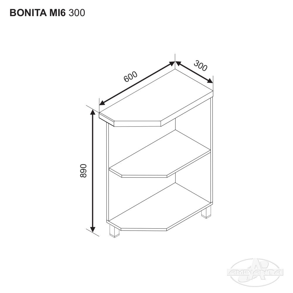 Modul BONITA MI6 300 (modul inferior anexa) — Alb