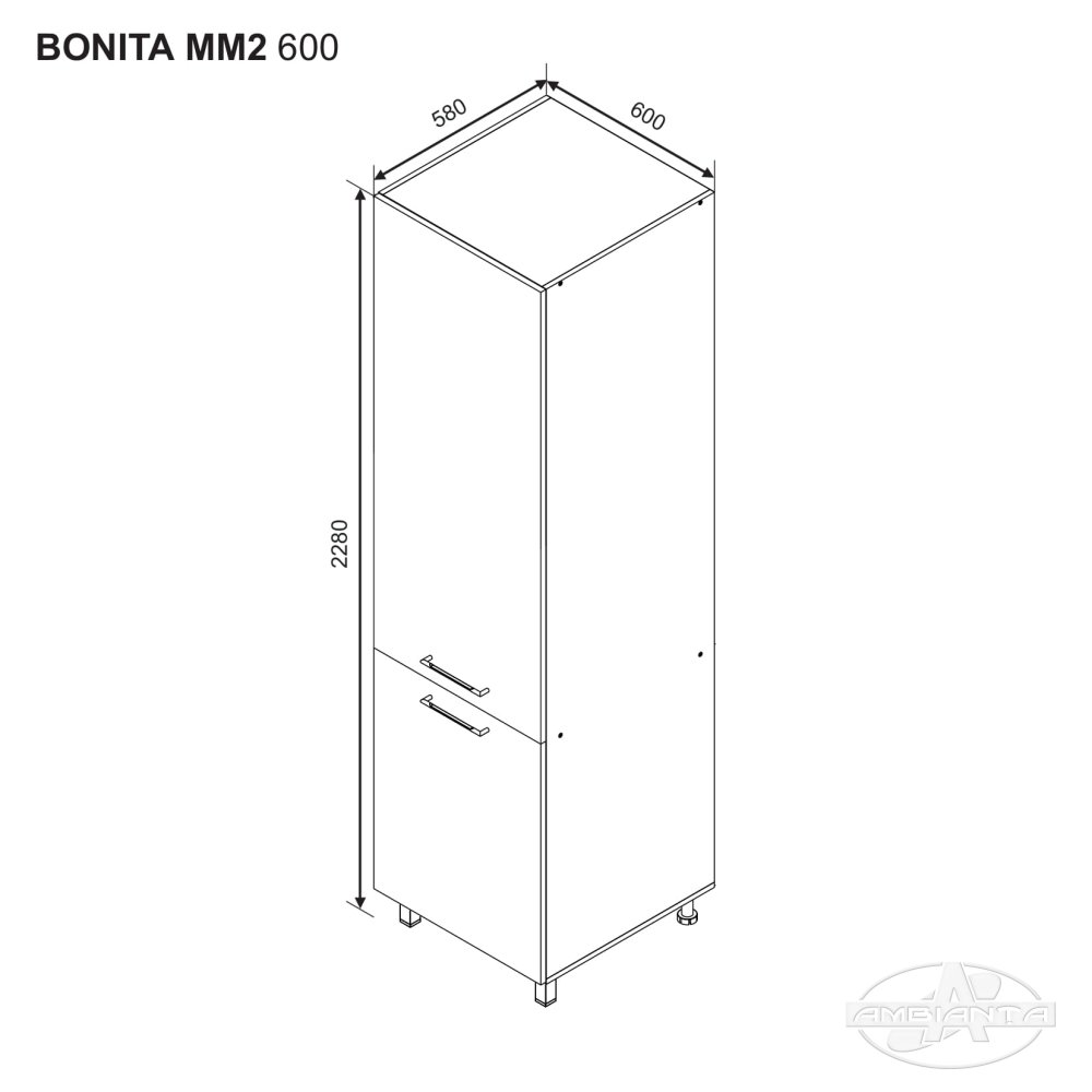 Modul BONITA MM 2 600 — Alb