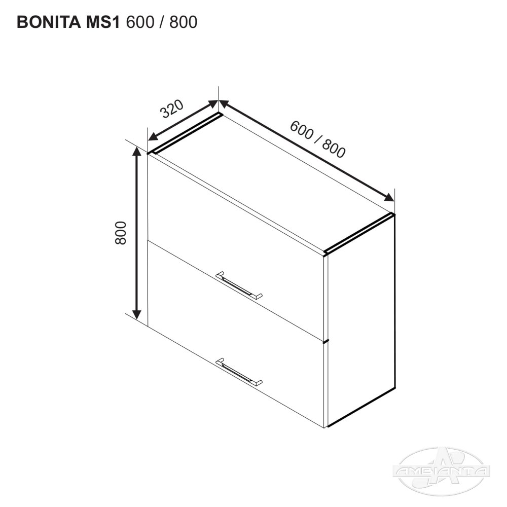 Modul BONITA MS1 800 (modul superior) — Alb