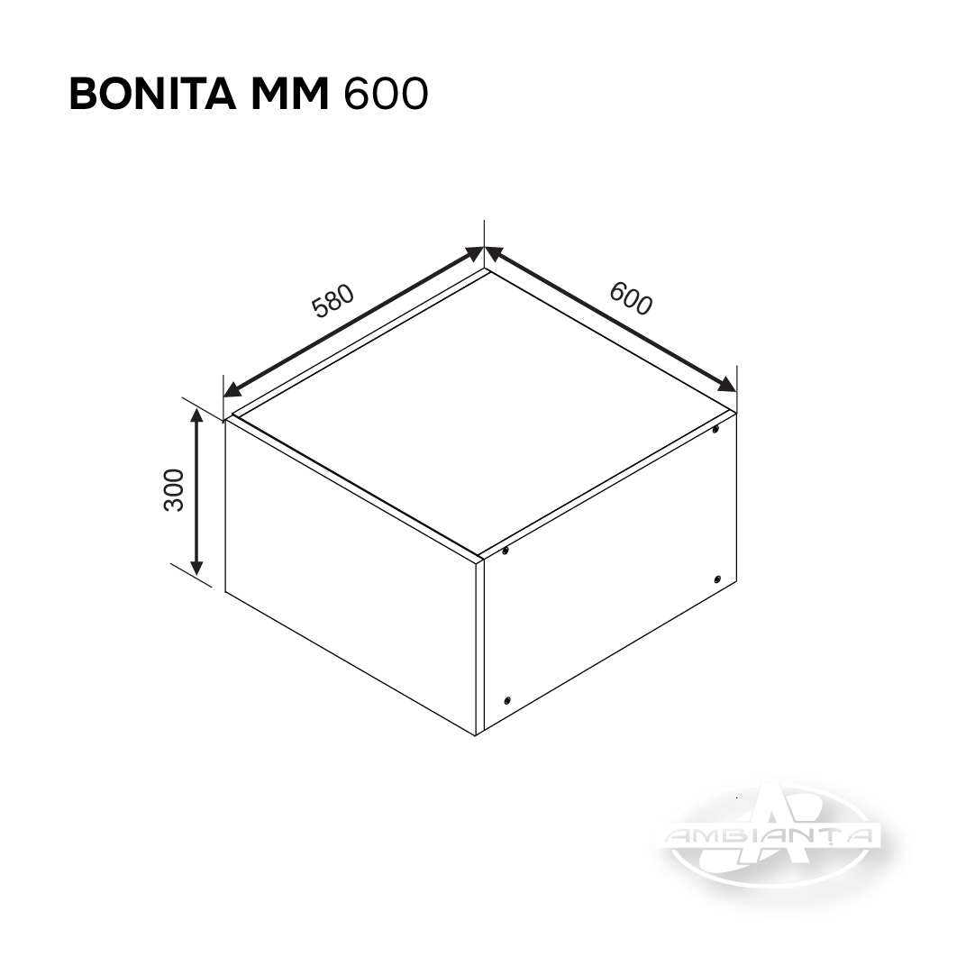 Entresol BONITA MM 600 — White