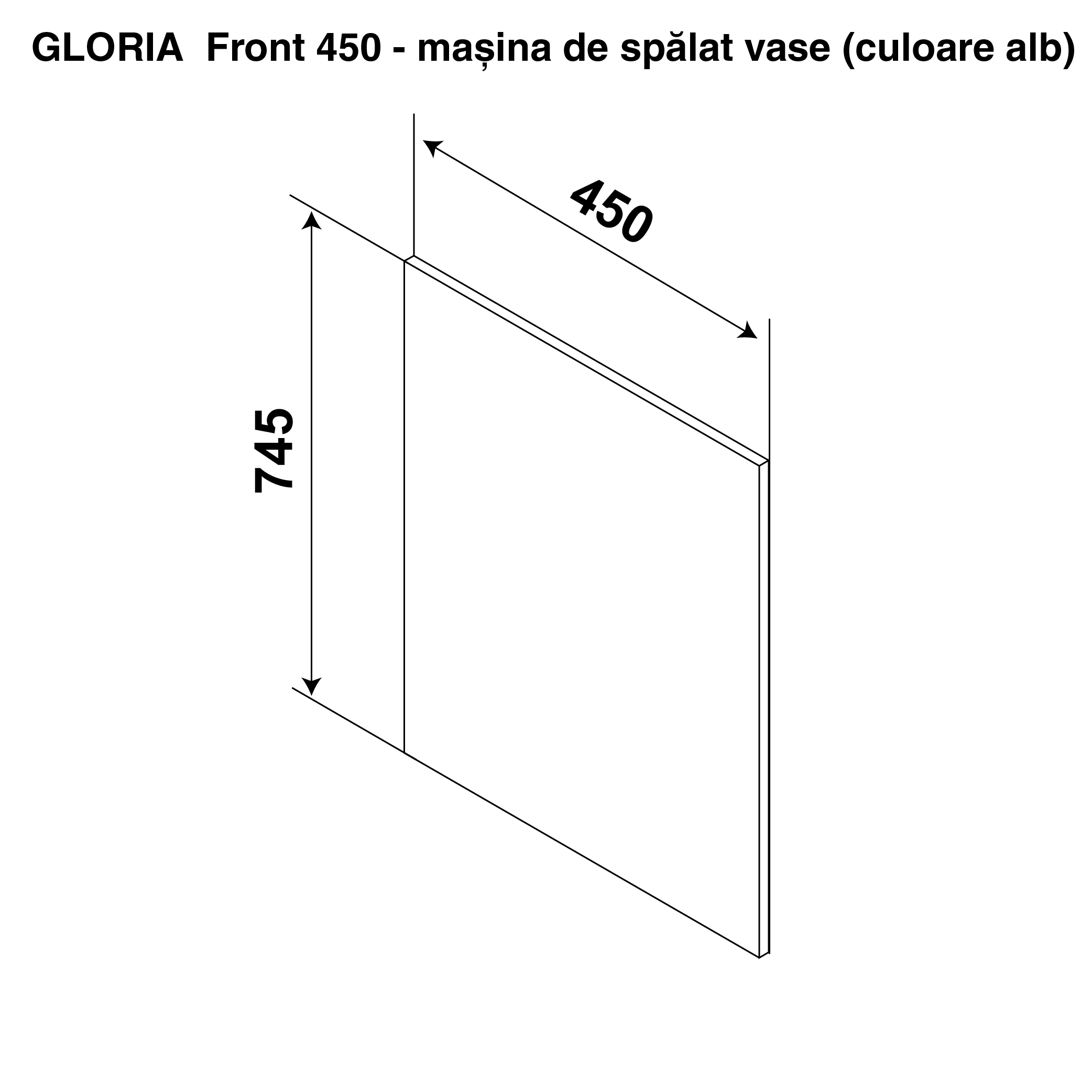Module for dishwasher GLORIA 450 — Cappuccino