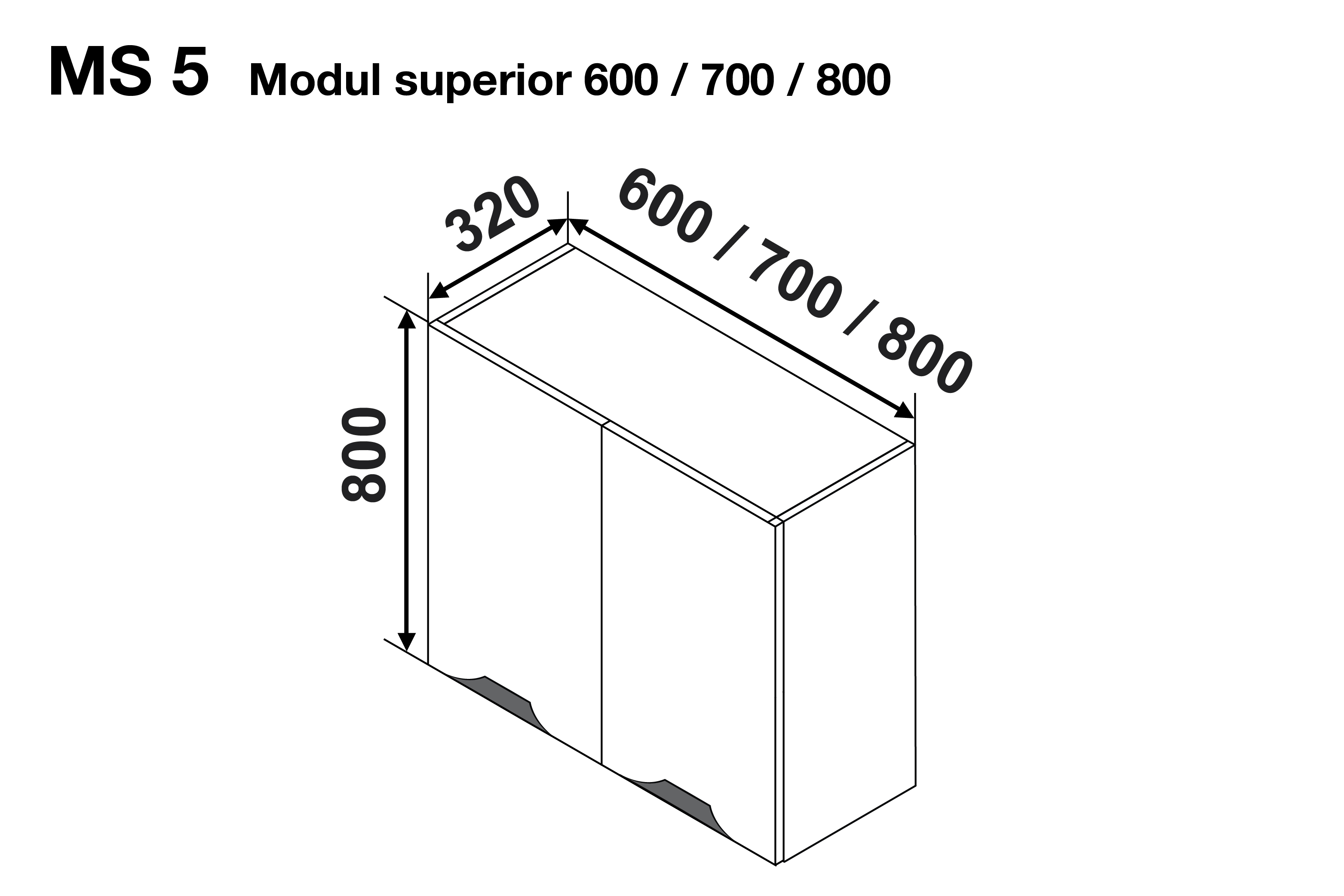 Modul superior GLORIA MS5 700 — Capucino