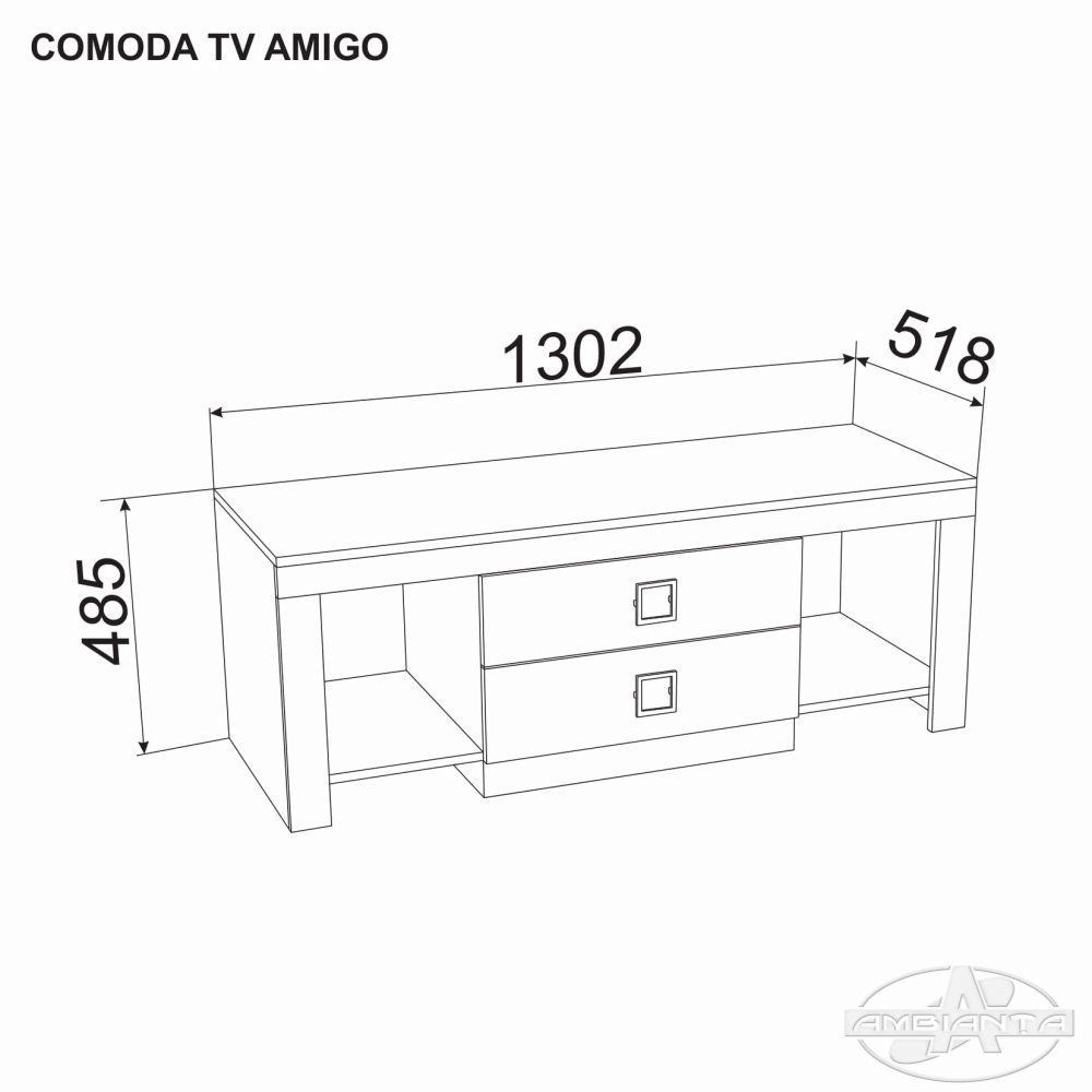 Comoda TV Amigo — Artisan — Crem