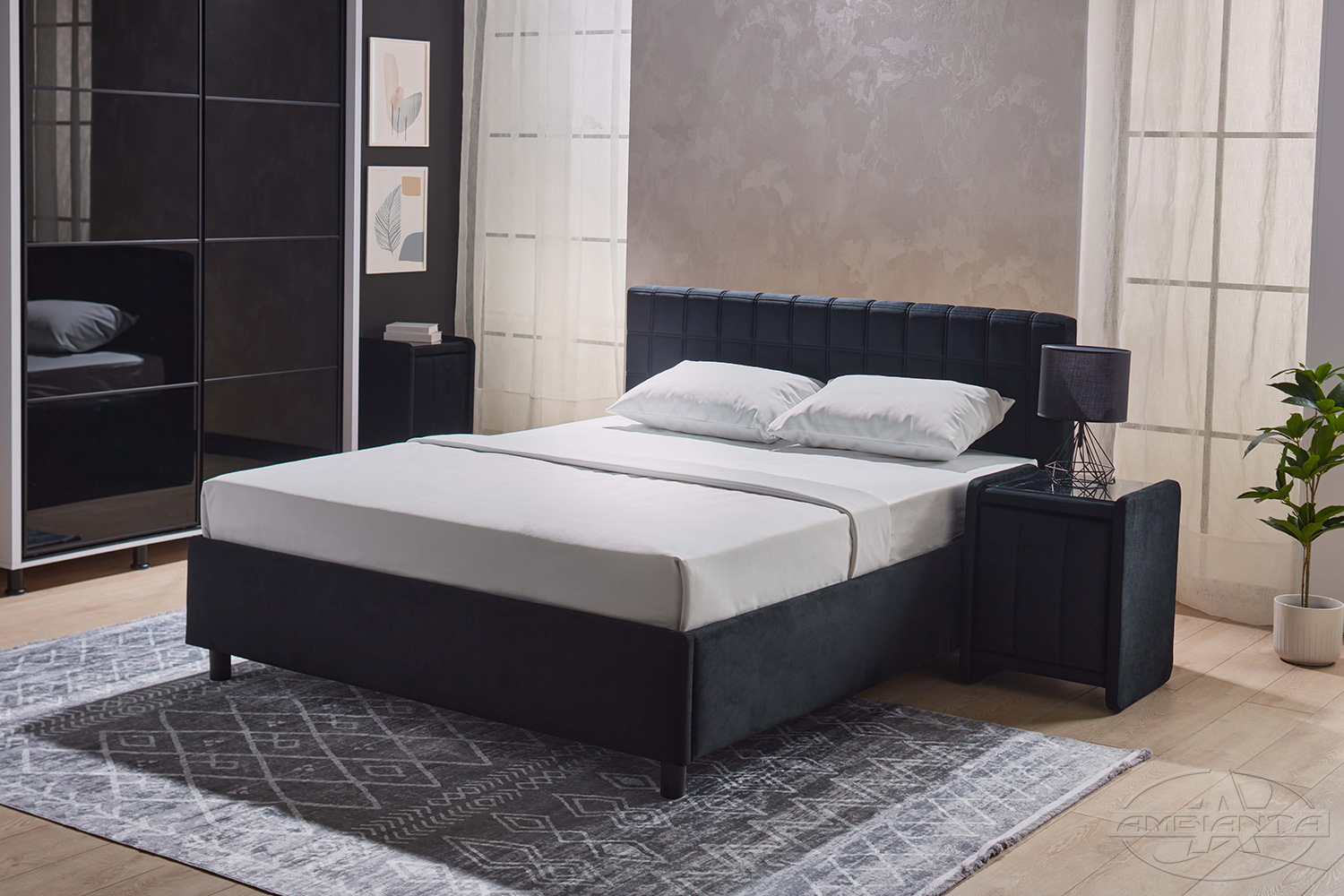 Pat CORAL 1.4m — Negru