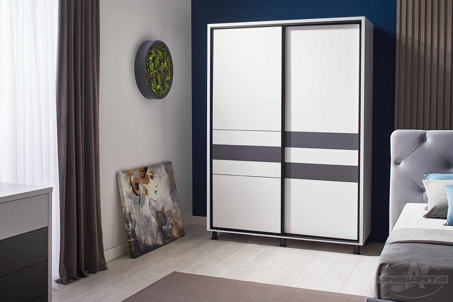 Dulap CRISTAL 2 m — Grafit