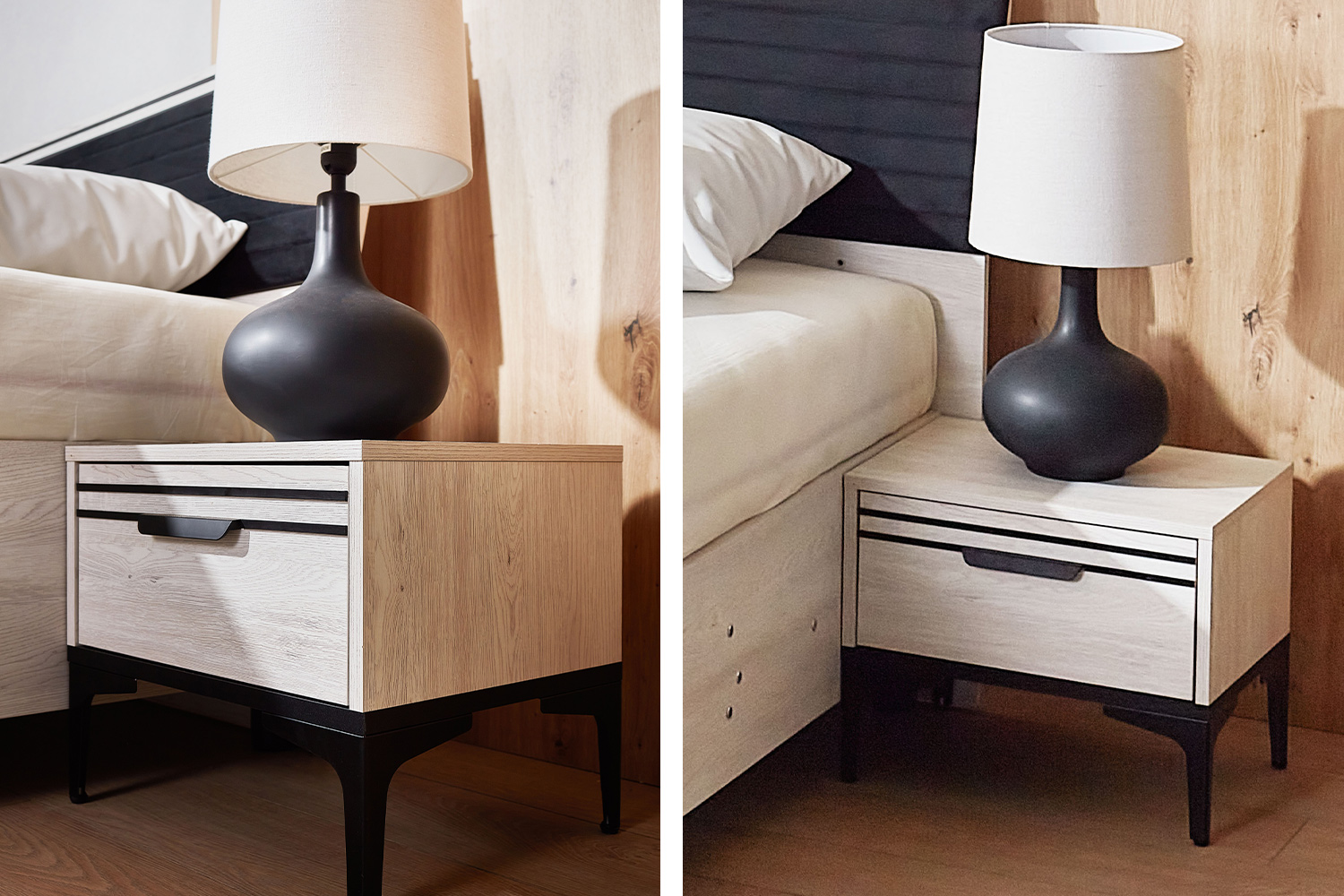INTER Nightstand — White Samoa