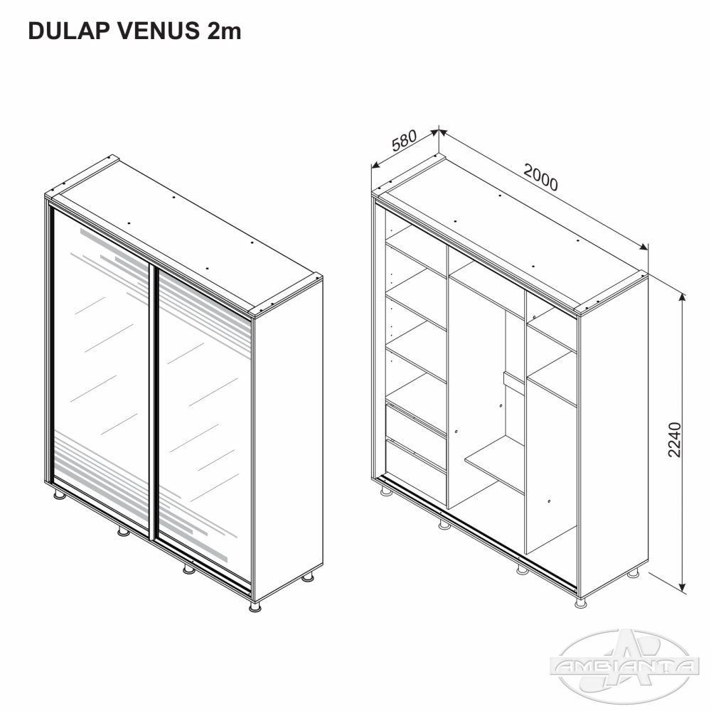 Dulap VENUS 2 m