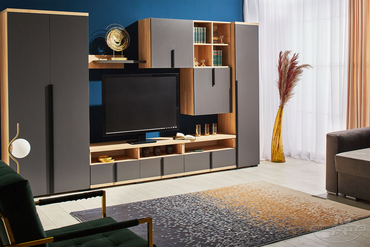 Living DUET dulap 0,85 m — Bardolino — Gri