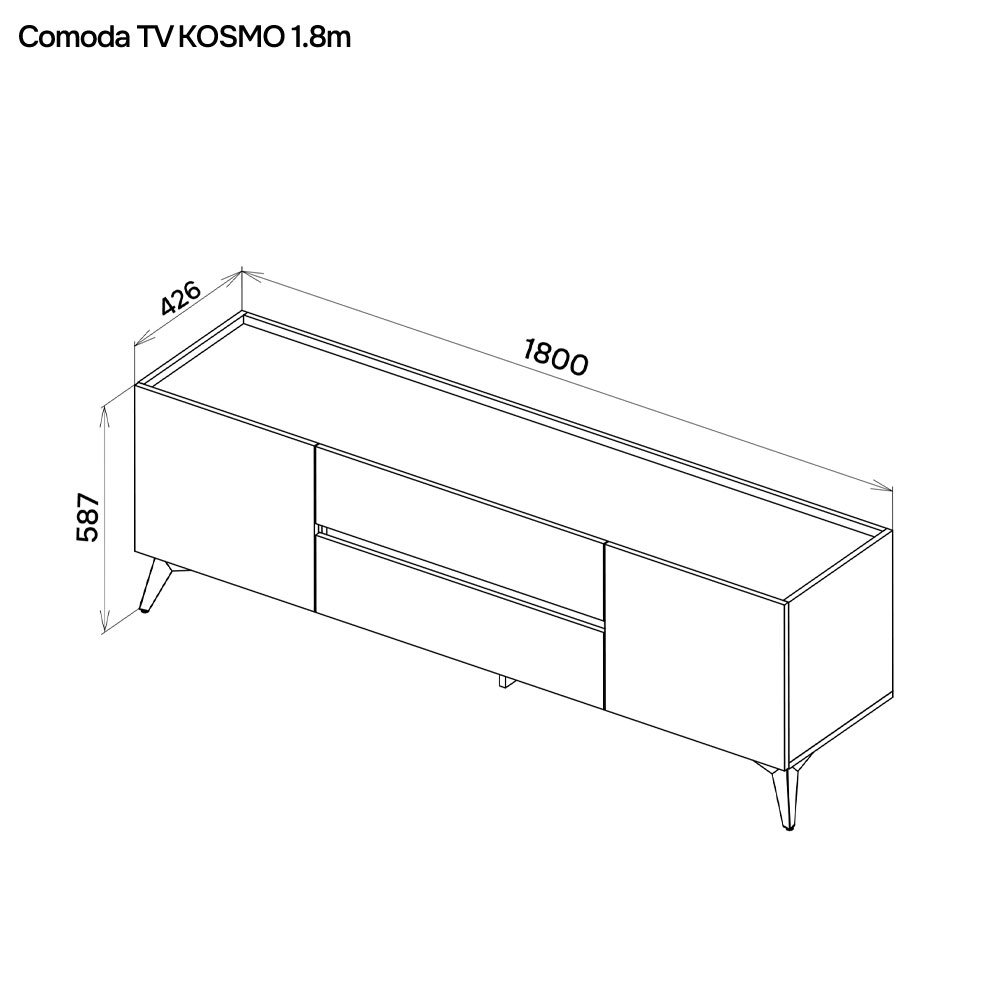 ✳︎4kidsmam✳︎ Comoda TV KOSMO 1.8 m